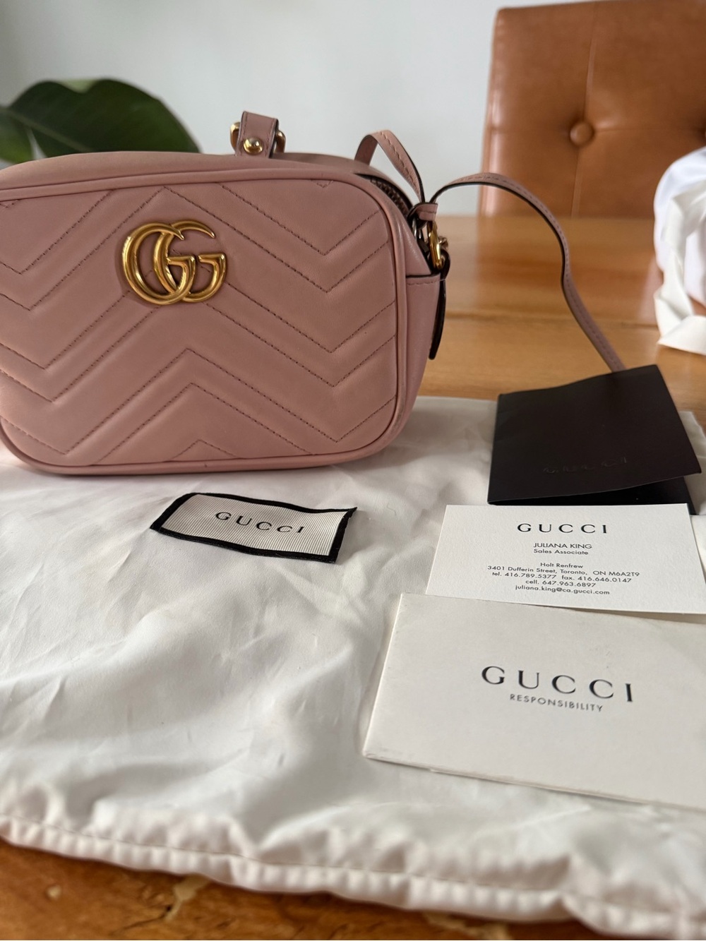 Gucci Blush Pink Marmont Camera Bag